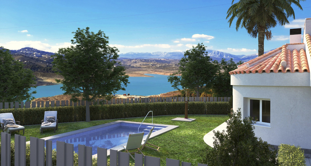 Villas en vente dans une nouvelle promotion immobilière au lac de La Viñuela