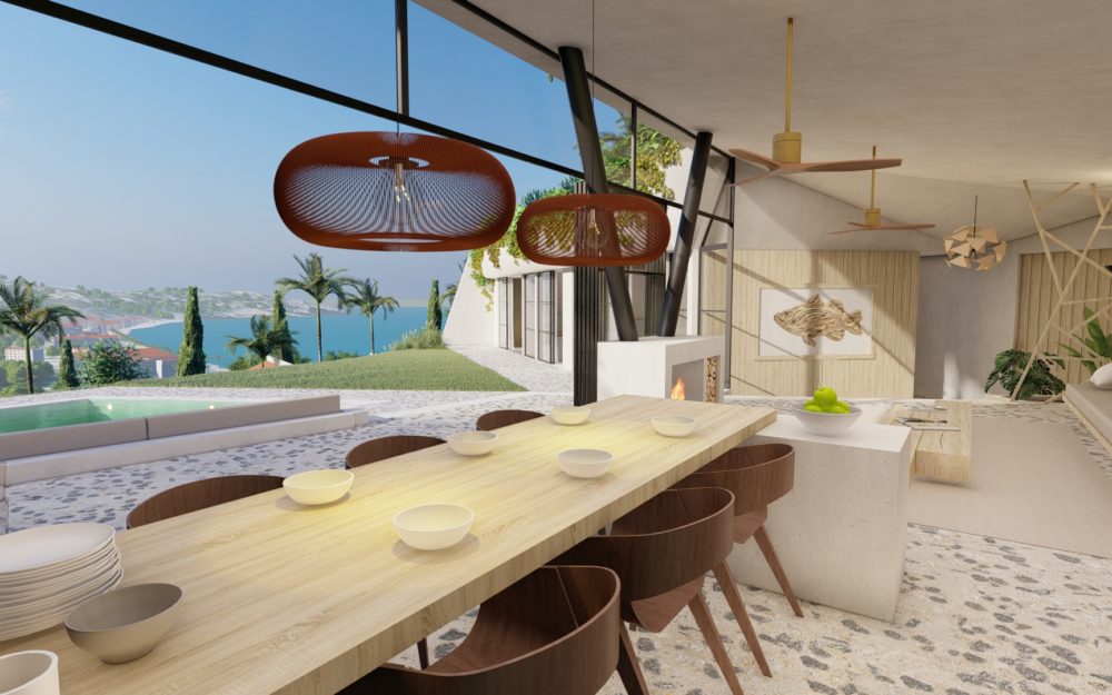 Preciosas casas ecológicas e innovadoras con vista al mar en La Herradura